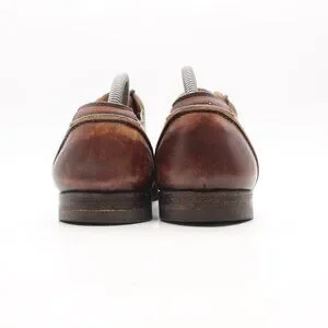YSL Saint Laurent Rive Gauche Men\'s Size EU 42 Brown Leather Derby Cap Toe SOLD Yves Saint Laurent rive gauche - JONNY 65 BOOTS size 42  main image 4